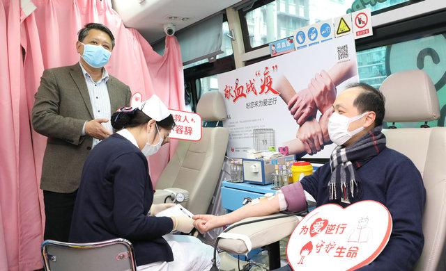 上海市口院一天内组织两场无偿献血，践行责任担当