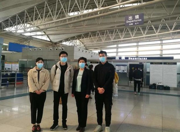 青岛市口腔医院派出3名医护人员支援机场入境检疫工作
